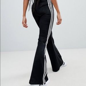 Flared Adidas track pants